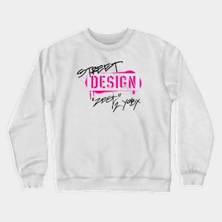 Street Design Graffiti Crewneck Sweatshirt